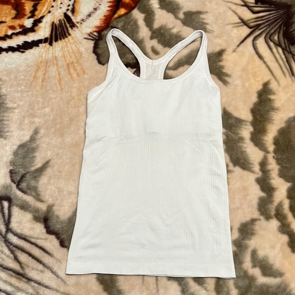 lululemon athletica Tops - Lululemon Light Gray Women’s Activewear Tank Top 6